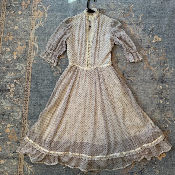 Vintage Gunne Sax by Jessica McClintock Prairie Dress - Picture 1 of 8